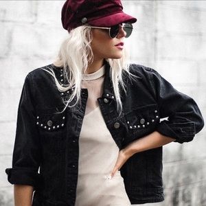 New black jean jacket